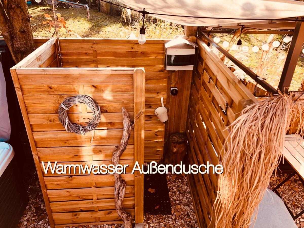 Zirkuswagen Mit Outdoor Whirlpool Und Garten Petershagen-Eggersdorf Exterior photo